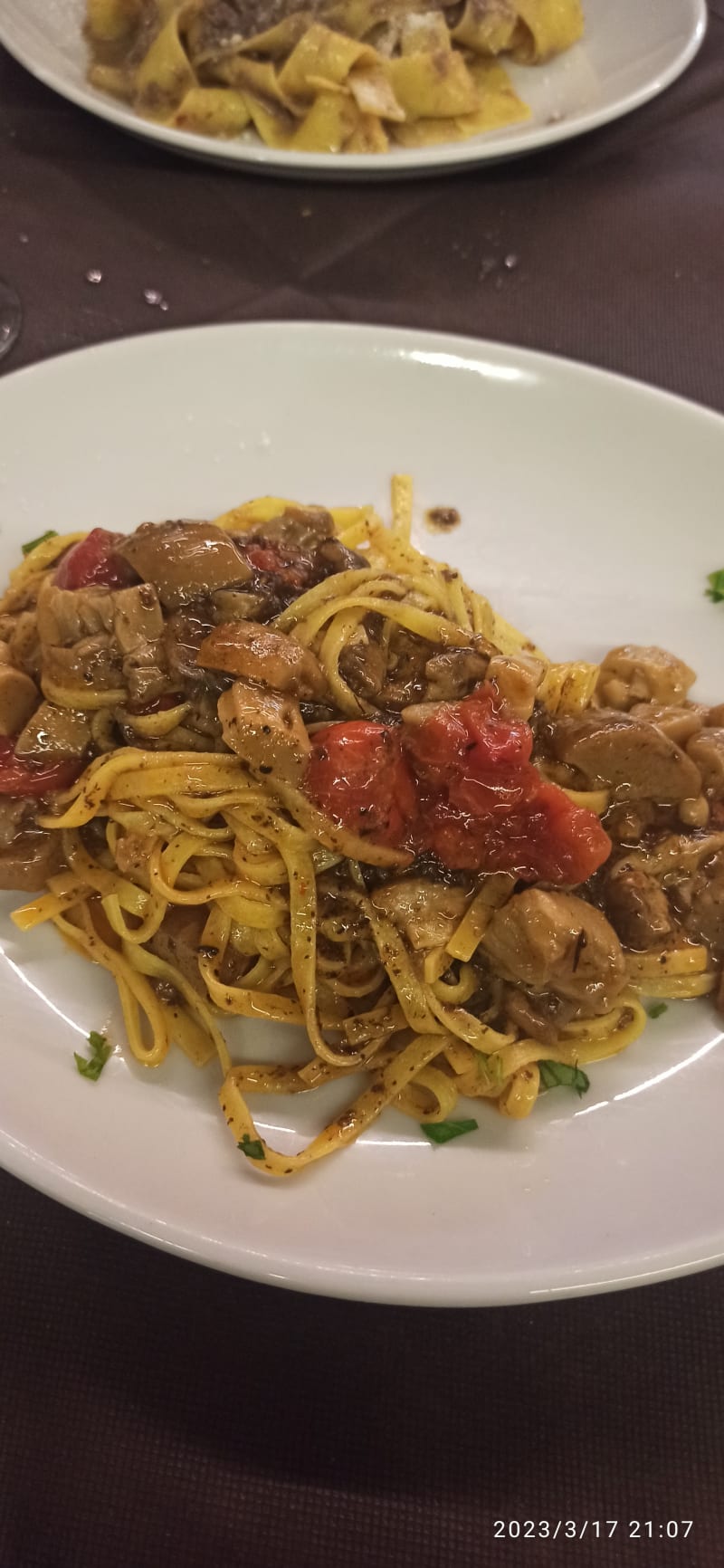 Fettuccina porcini tartufo e pachino - Da Titto', Genzano Di Roma