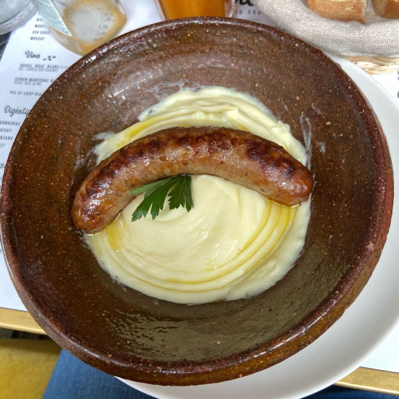 Saucisse de Toulouse accompagnée de son aligot  - Mon Canard St Georges, Toulouse