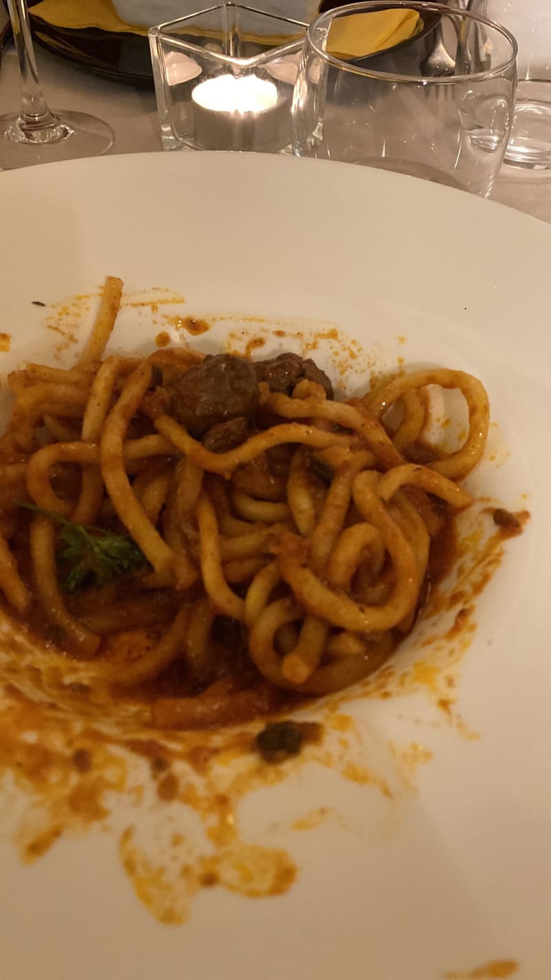 Pici al ragù di polpettine - Cantina Barbagianni, Florence