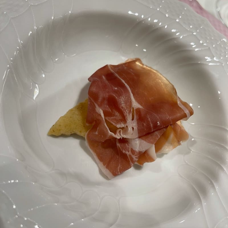 Fettina di crudo su gnocco fritto  - Locanda in San Francesco, Modena