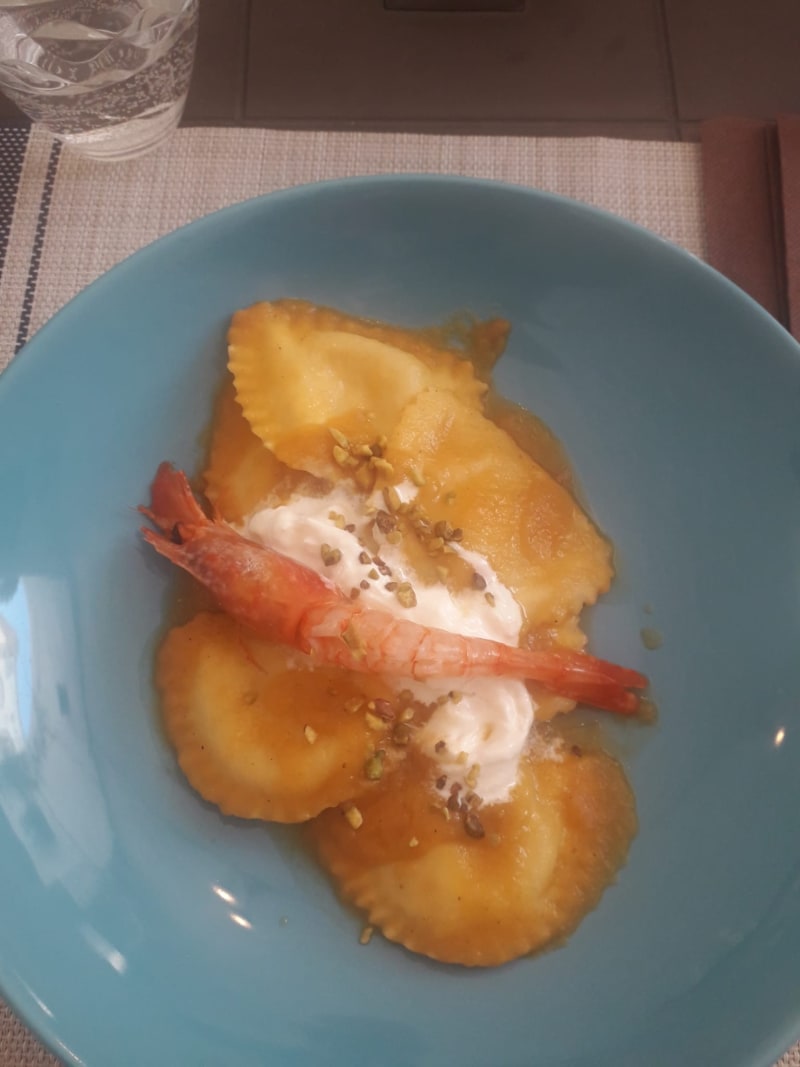 Ravioli gamberi e burrata - Il Vicolo, Carovigno