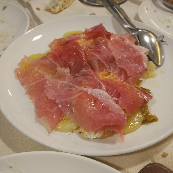 huevos revueltos con jamon - El Jamón y el Churrasco, Madrid