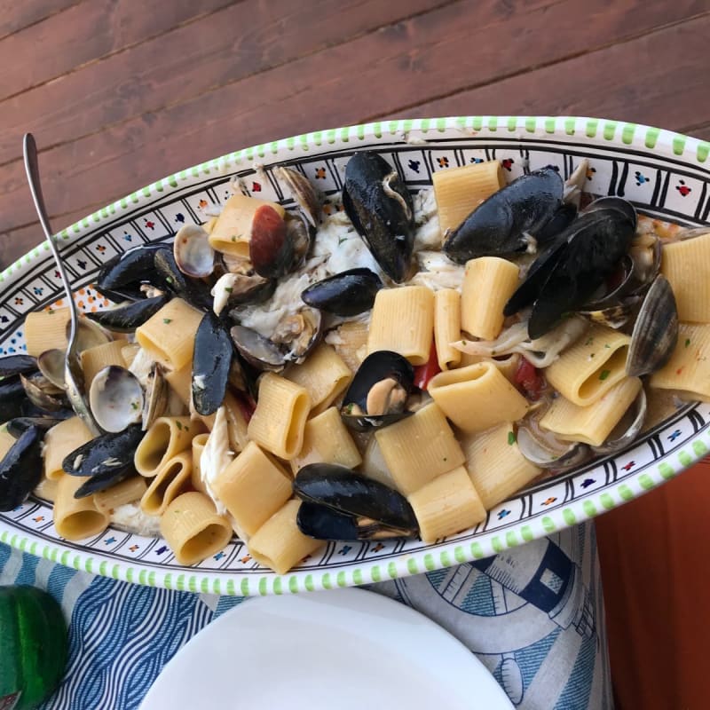 Paccheri cozze vongole e spigola - Ristorante del Porto, Marina Di Camerota