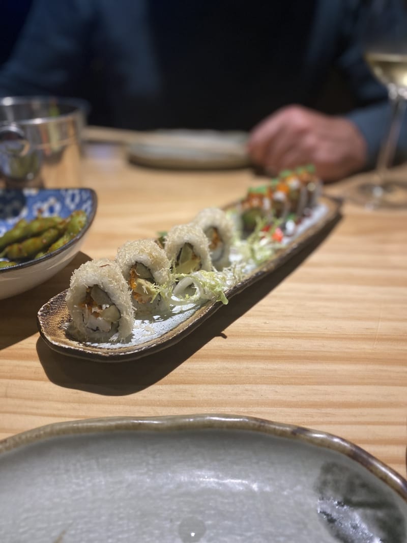 rainbow roll and langoustine roll - Azura, Rotterdam