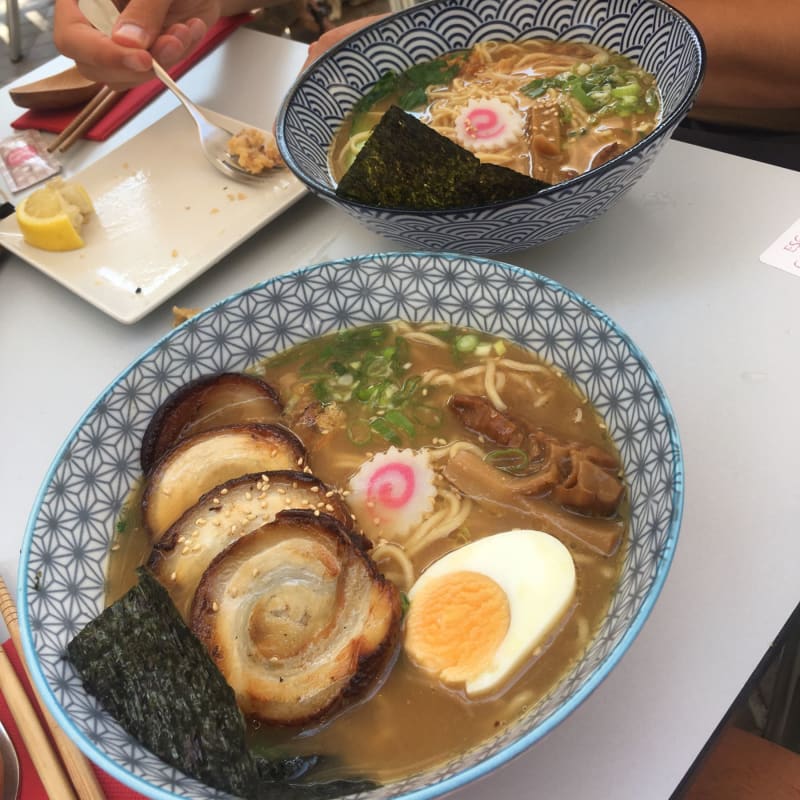 The ramen were very tasty. Every bite was an experience and the flavors blended well. - Ramen Kumamon, Barcelona