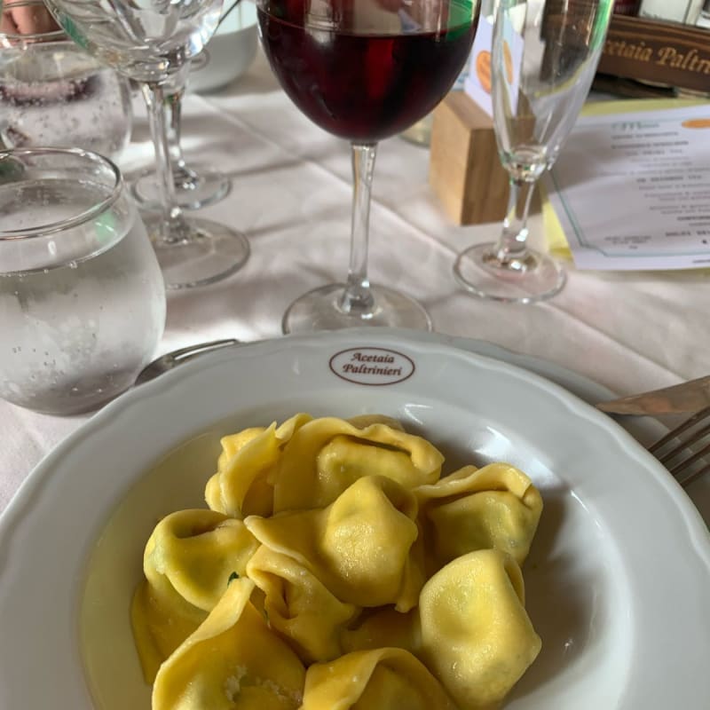 Tortellini  di ricotta e spinaci al burro  e salvia  - Acetaia Paltrinieri