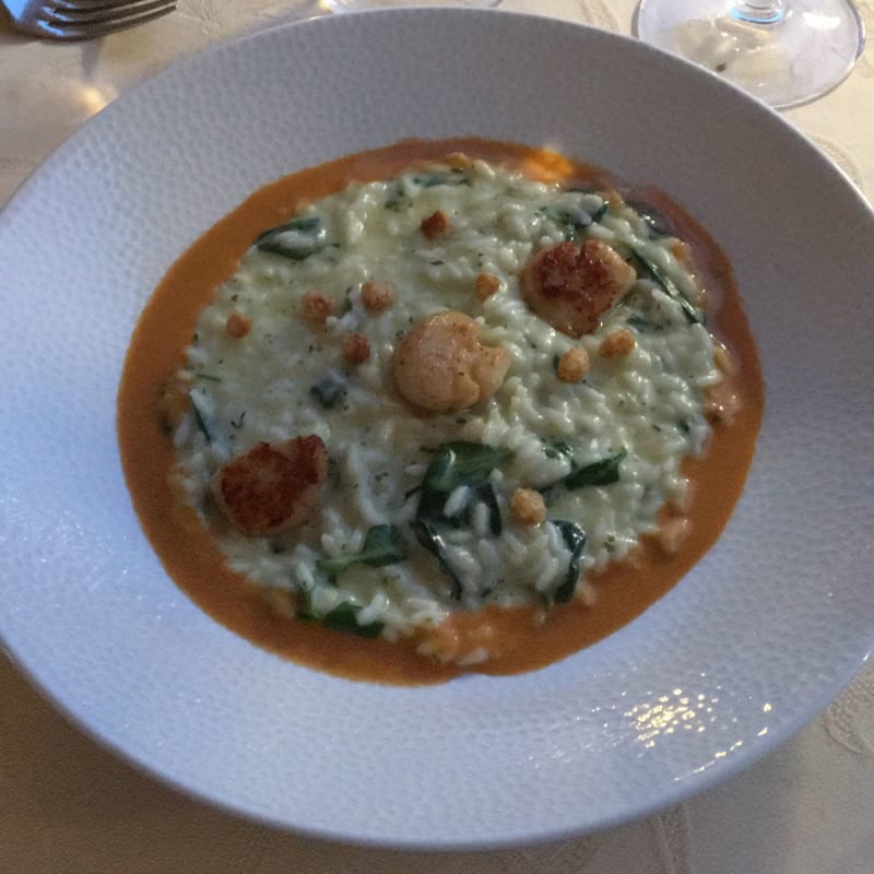 Risotto capesante e salsa …. - Terrazza D'Annunzio, Salò