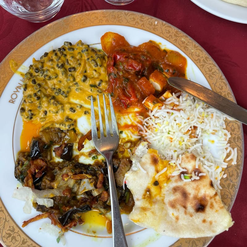 Lentilles aubergines et fromage  - Royal Inde, Boulogne-Billancourt