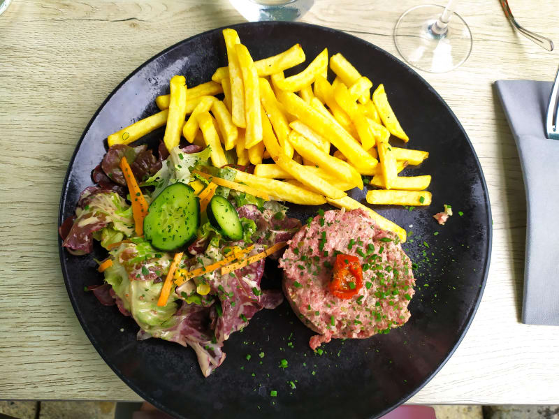 Tartare de boeuf.  - Restaurant du Golf des Dunes, Neufchâtel-Hardelot