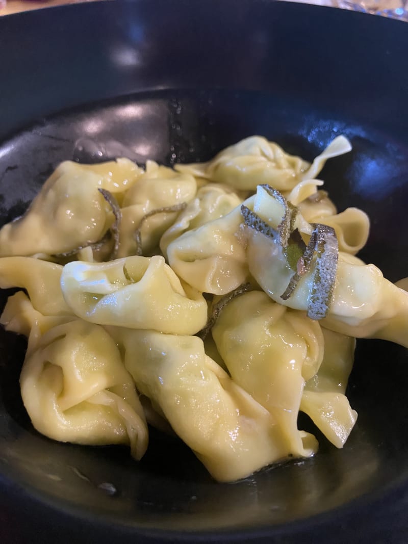 Tortelli di Ricotta e Spinaci con la Coda alla Piacentina* (DeCo Vigolzone)  - Osteria Vineria Il Borgo