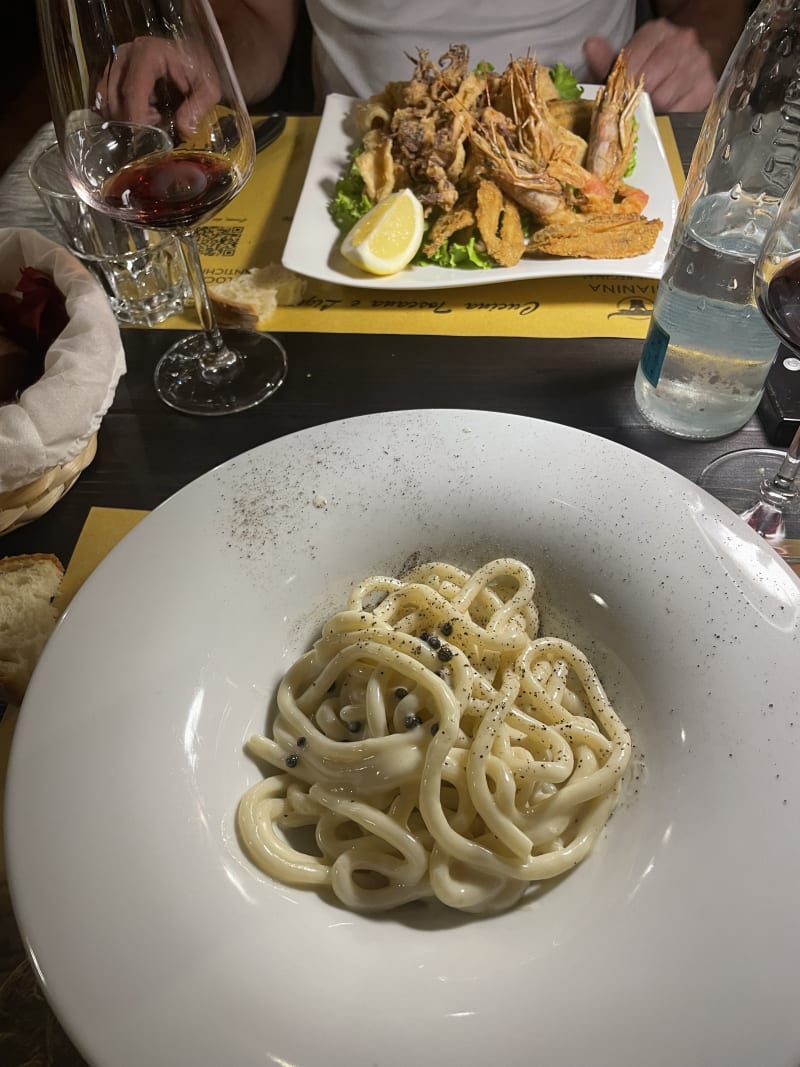 Pici Cacio e Pepe - Locanda Antichi Sapori, Genoa