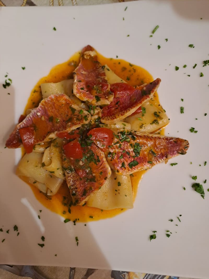 Pacchero con filetto di triglia - Scialài Trattoria