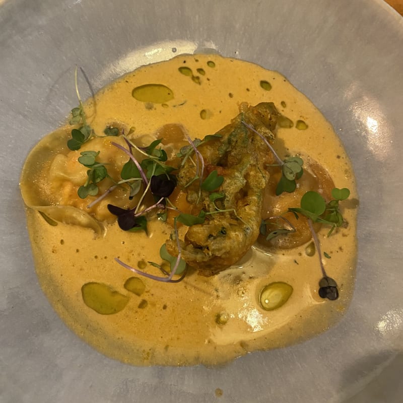 Raviole langoustine - Meha, Paris