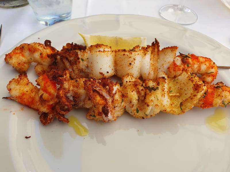 Spiedini di gamberi e calamari  - Piccolo Chalet, Alba Adriatica