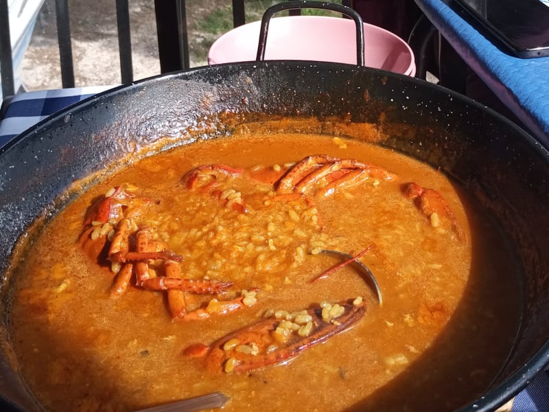 Arroz con bogavante - El Mirador de Pelayos