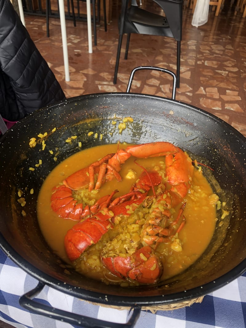 Arroz con bogavante - El Mirador de Pelayos