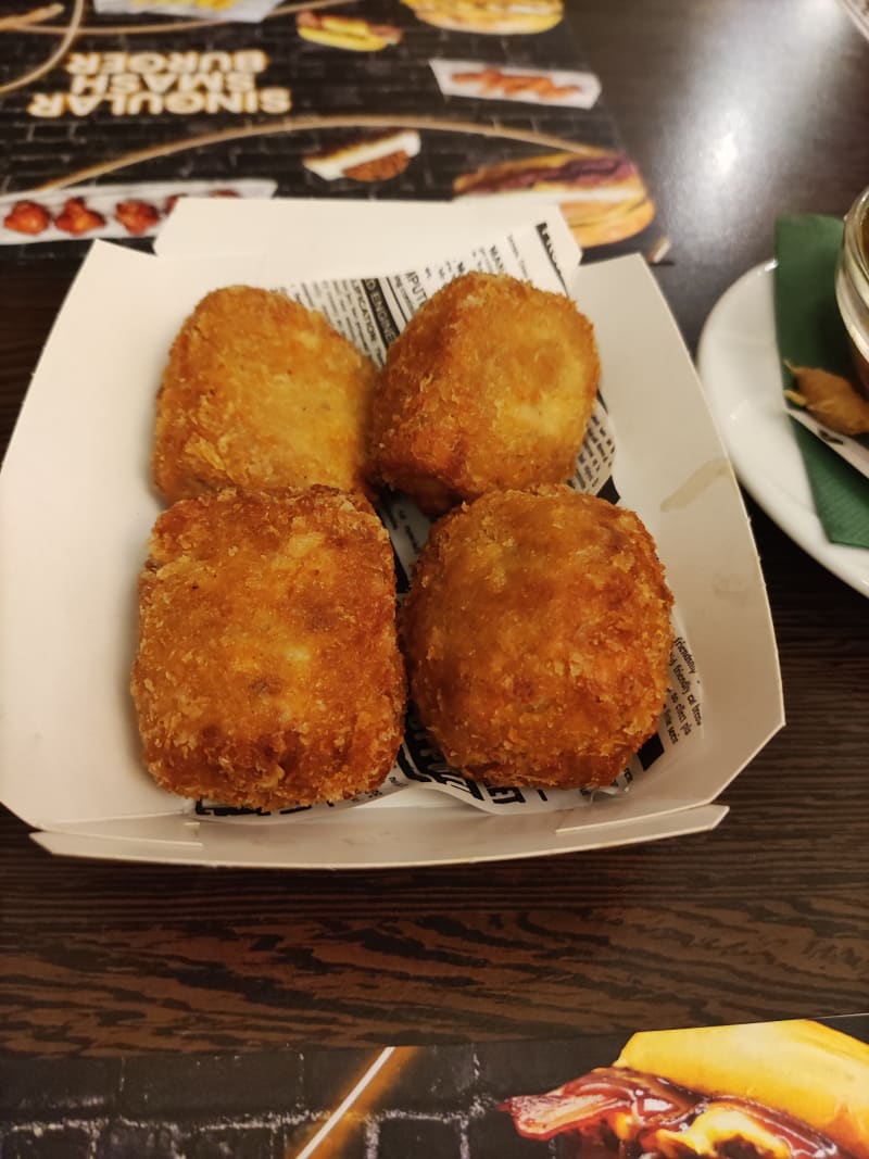 Croquetas de pulled pork - Singular Smash Burger, Barcelona