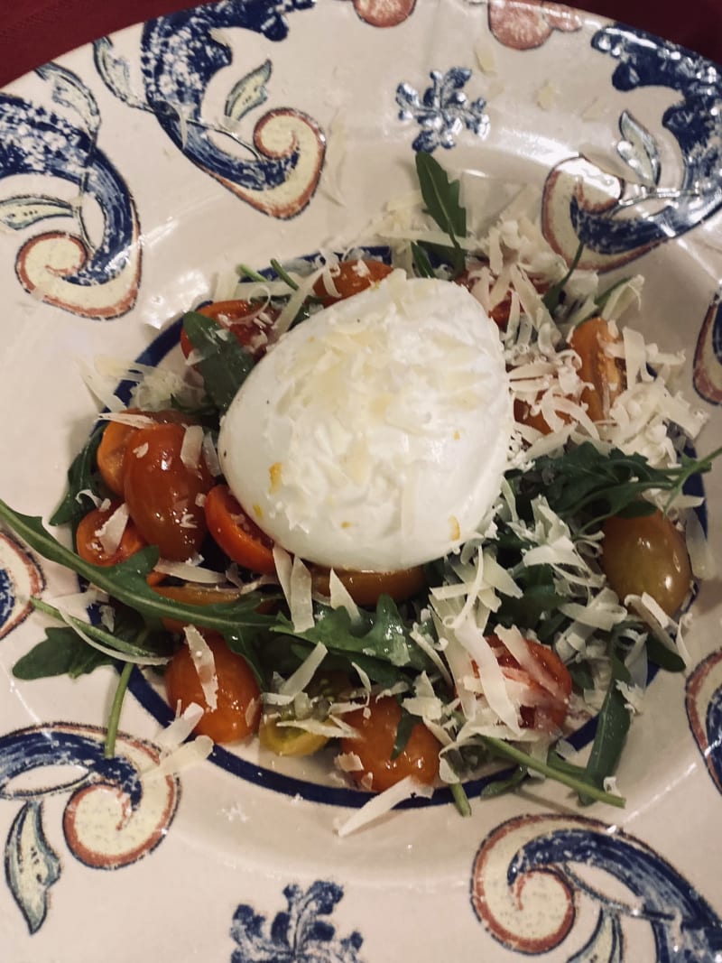 Buffalo mozzarella with rocket and tomatoes  - Antica Trattoria da Peppino, Naples