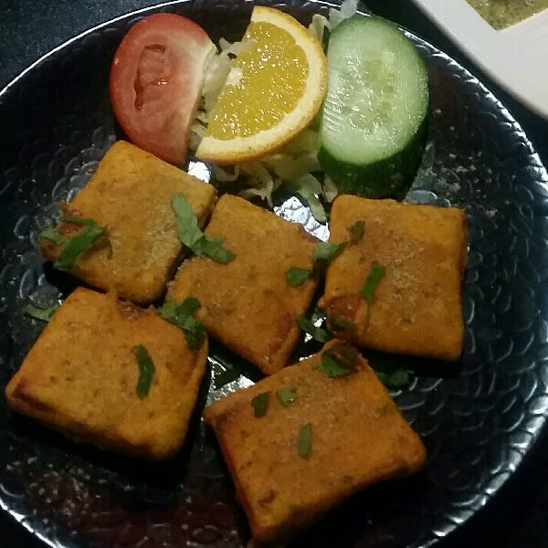 deep fried cheese - The Vegan Indian, Amsterdam