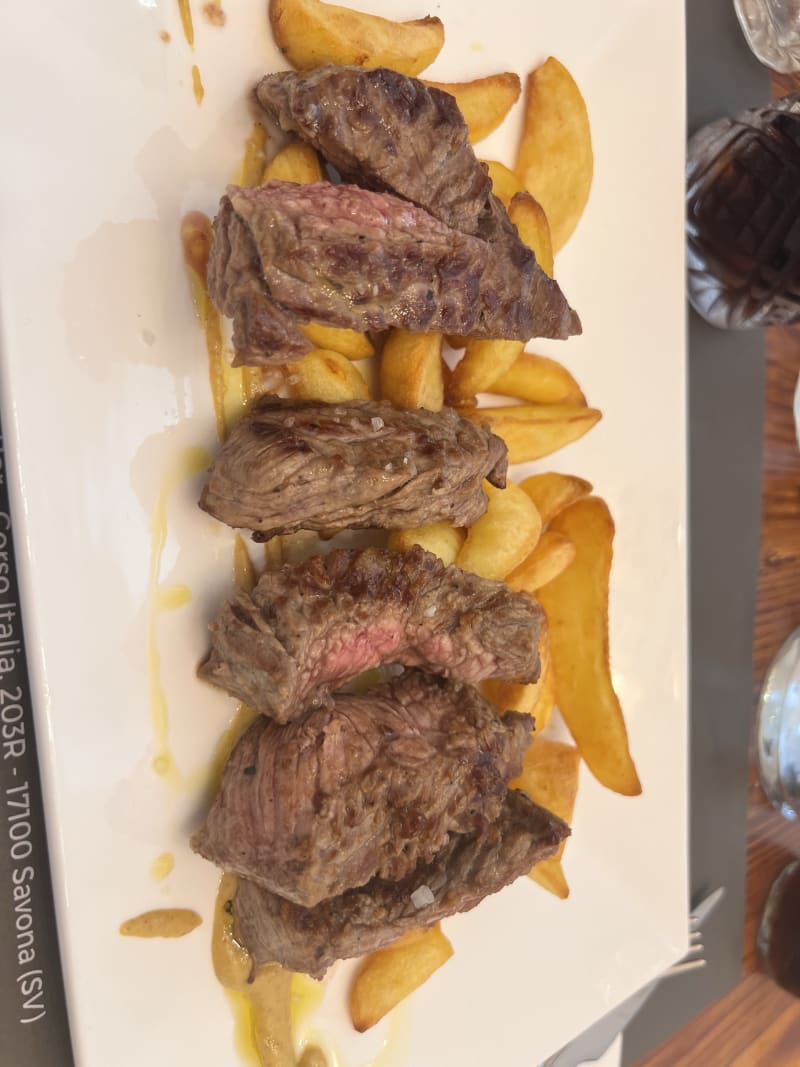 Entrecote di vitello alla piastra - Casa del Vino, Savona