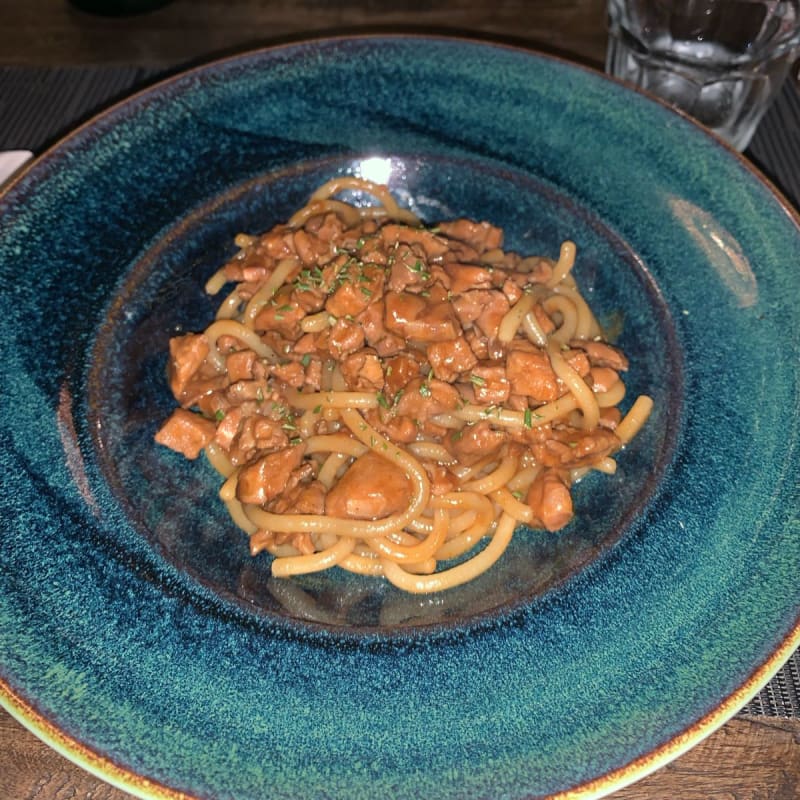 pasta farina e acqua con ragù di coniglio  - Mediterraneo al Maxxi, Rome