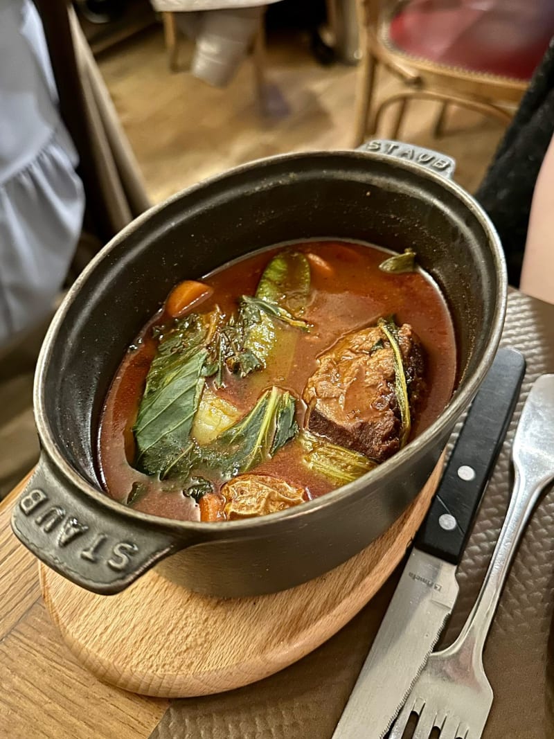 Les joues de cochon au miel de paris & épices douces - Le Petit Pontoise, Paris