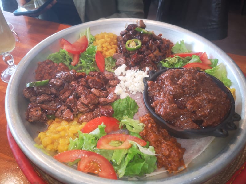 Mix de 3 Plats Bœuf Agneaux  - Les Saveurs d'Abyssinie, Paris