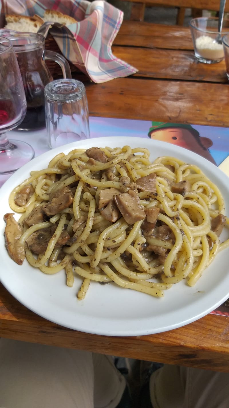 Pasta Fresca Con Funghi E Tartufo - Agriturismo Masseria Campolerose Restaurant