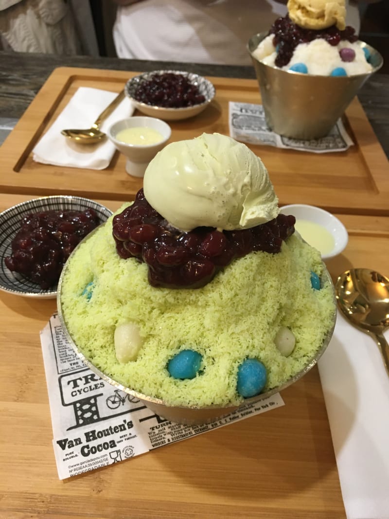 Bingsu thé vert  - Barbecue KING Coréen, Paris