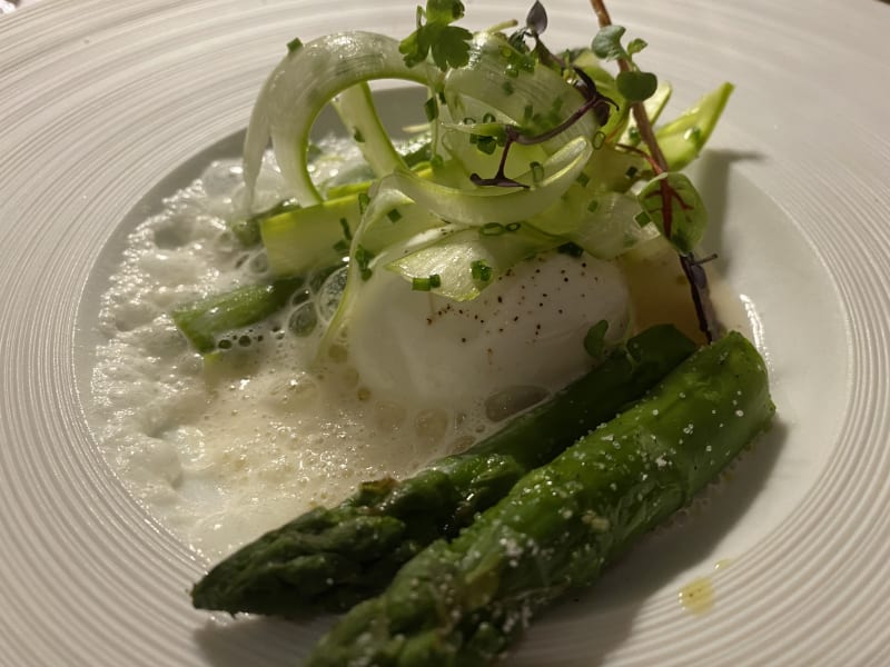 Poached Egg with Asparagus  - Le Grand Café Fauchon, Paris