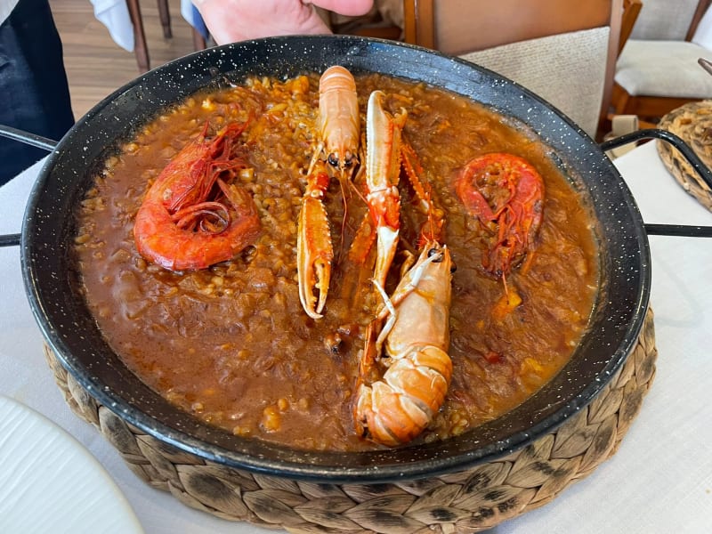 Arroz meloso de carabineros  - La Barca de Ca l'Ardet, Calafell