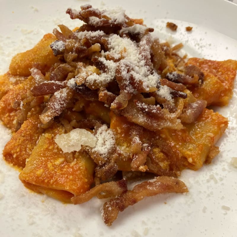 Paccheri all’amatriciana - Eno-z, Rome