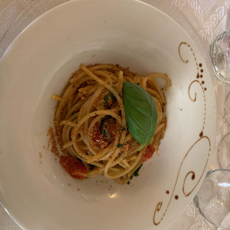 Spaghettone con colatura di alici - Il Chiostro - Sangiorgio Resort