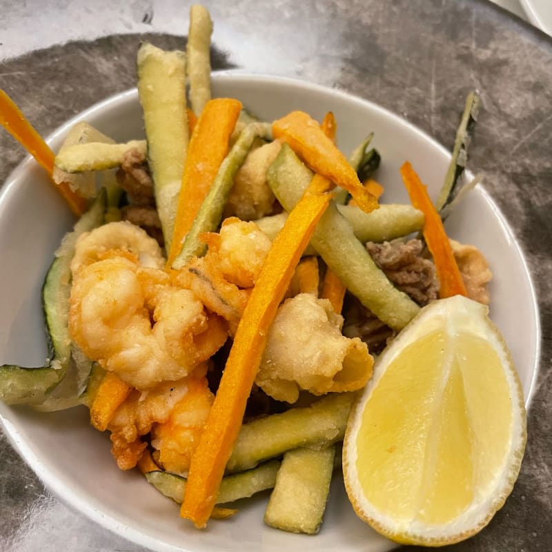 Frittura di pesce e verdure - Osteria da Flavio, Milan