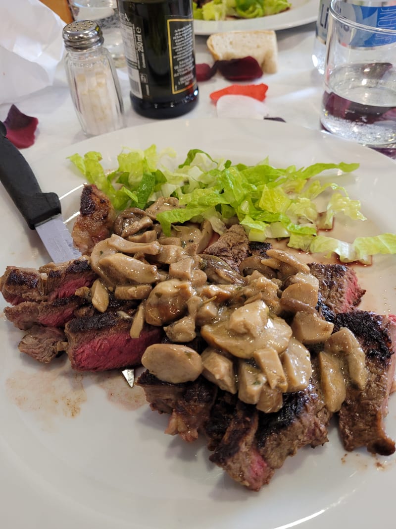 Tagliata di manzo danese ai funghi porcini  - La Gazza, Rome