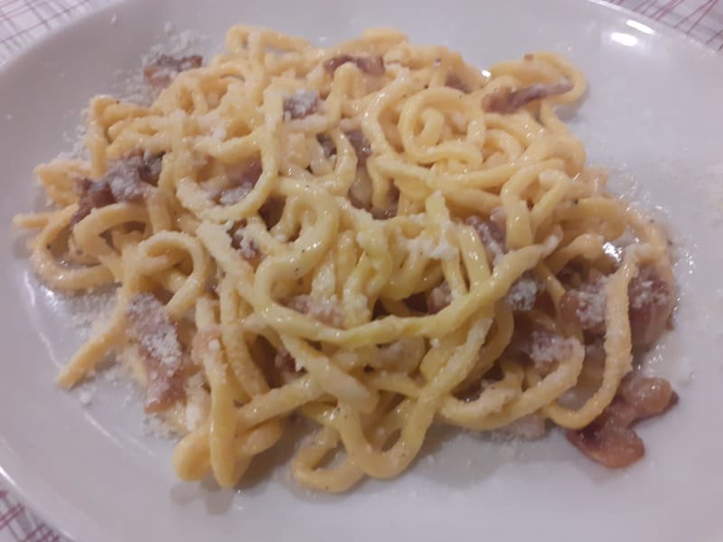 Tonnarelli Alla Gricia - La Gazza, Rome