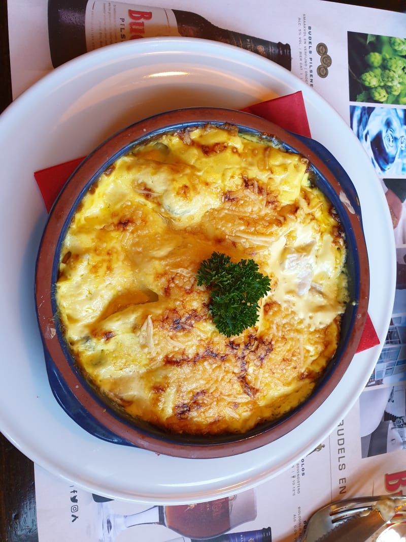 Vispot met groenten in hollandaisesaus - Brasserie Het Vrolijke Schaap, Oudenbosch