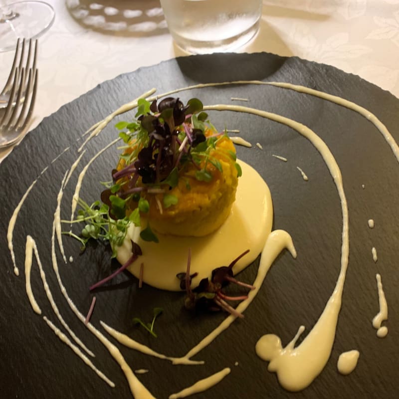 Tortino di patate con crema di formaggio - Trattoria Da Gina, Rovato