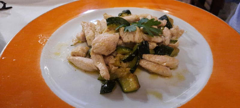 Straccetti di pollo con zucchine - Le Streghe Vicolo del Curato, Rome