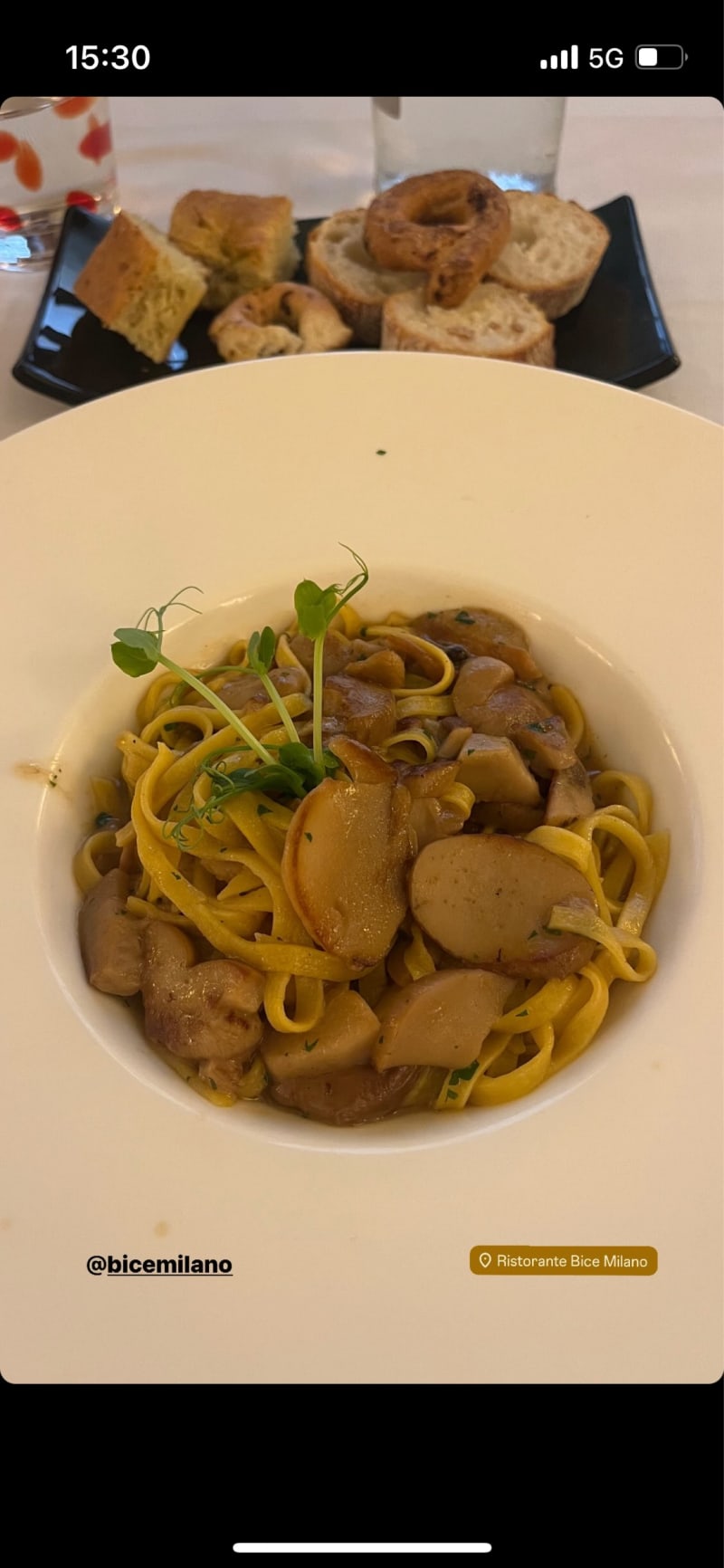 Tagliolini con i funghi porcini  - Bice Milano, Milan