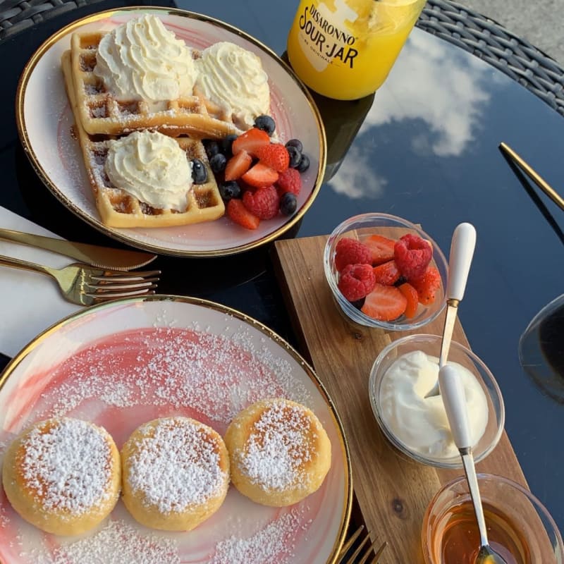 Syrniki and waffles - Christie's Bakery - Plainpalais, Geneva