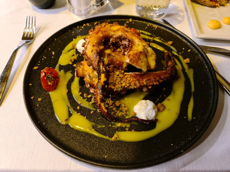 POLPO ALLA PLANCIA CON STRACCIATELLA - Santa Teresa, Genoa