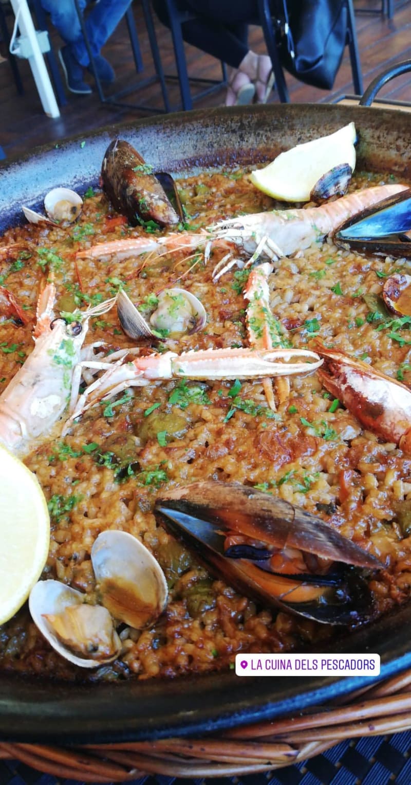 Pizza marinera - La Cuina dels Pescadors, El Masnou