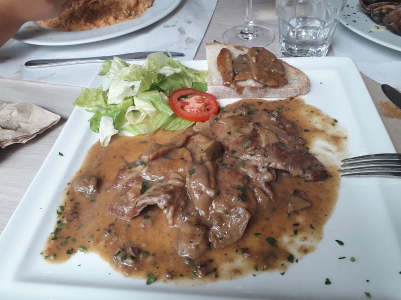 Scaloppine ai funghi porcini - Trattoria Pizzeria Monte Gaudio, Rome