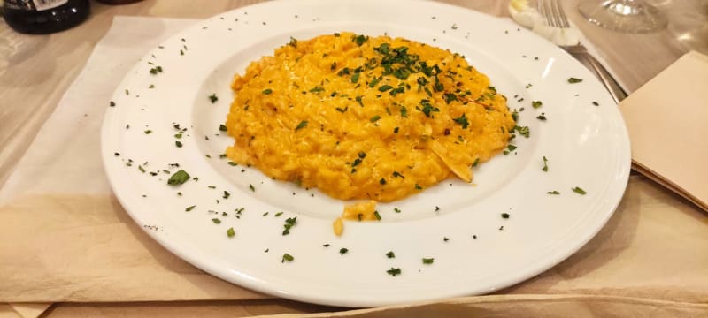 Risotto crema scampi - Trattoria Pizzeria Monte Gaudio, Rome