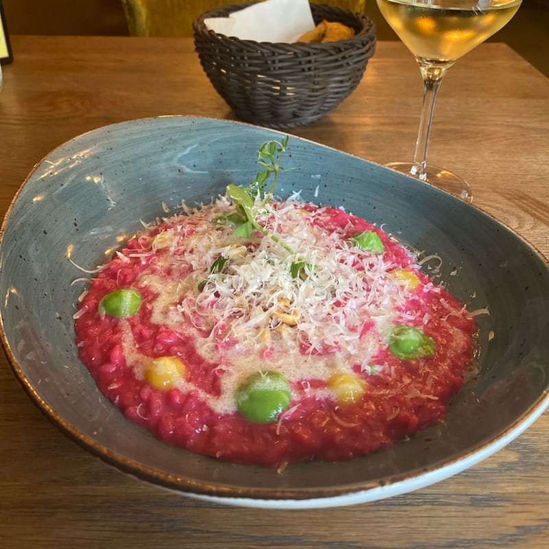 Beetroot risotto - Brasserie Vincent, Rotterdam