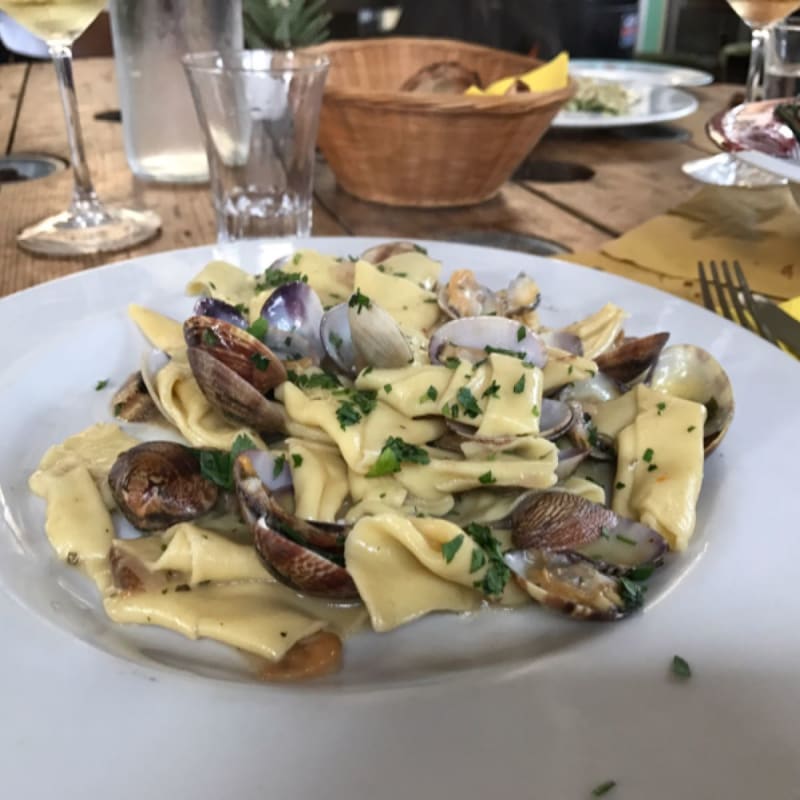 Maltagliati fatti in casa vongole e porcini - Bi Trattoria, Rome