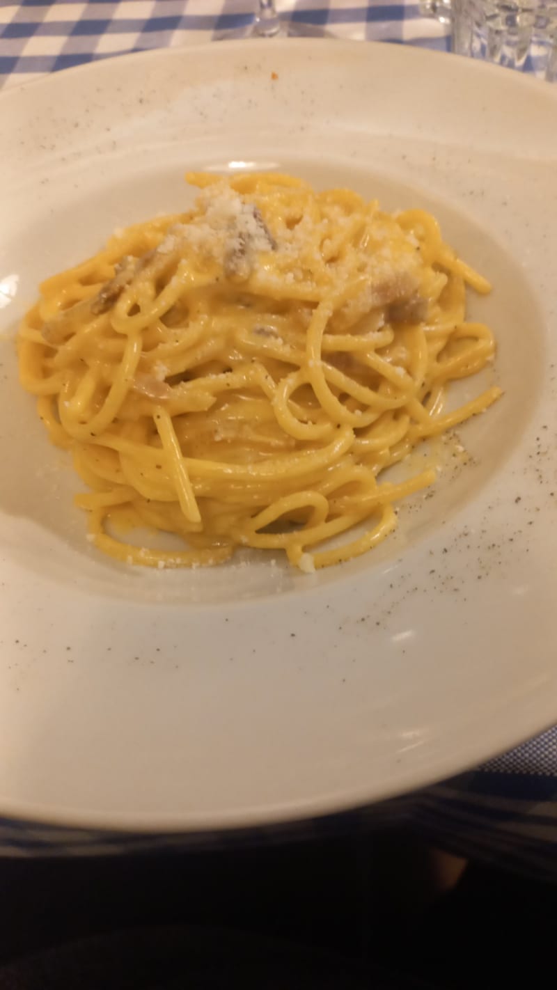 Carbonara classica - La Gallina Bianca, Rome