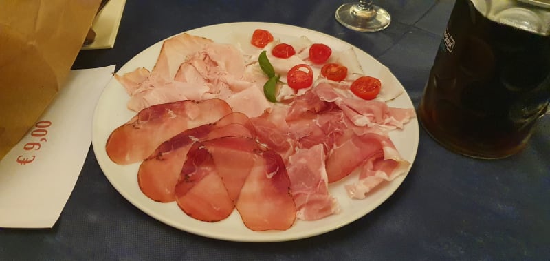 Antipasto salumi - Pizzeria La Cittadella di Moruzzi