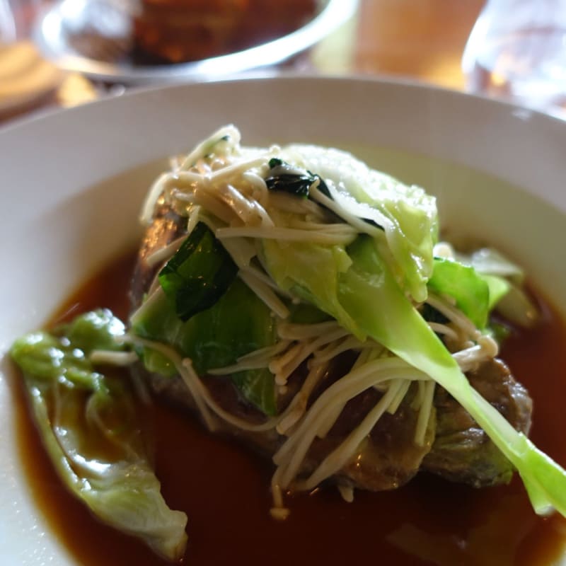 It was good. The combination with duck and cabbage was very good. - Le Fumoir, Paris